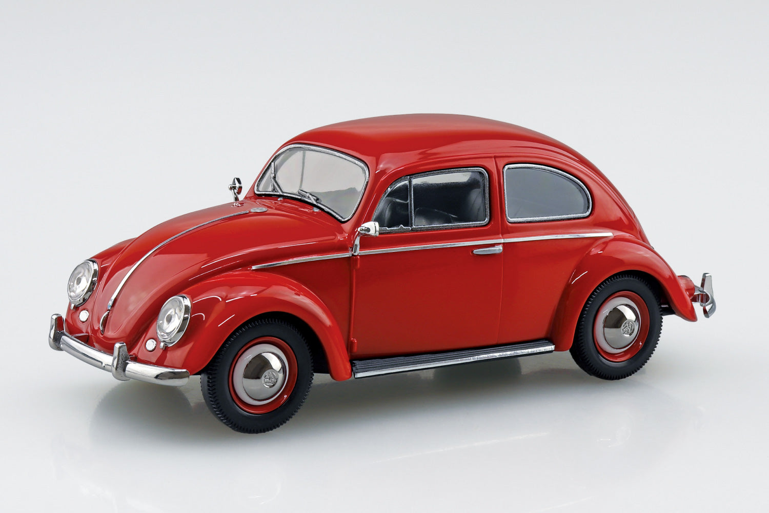 Aoshima Snap Kit 20-RR Volkswagen Beetle (Ruby Red) 1/32 Model Kit - A-Z Toy Hobby