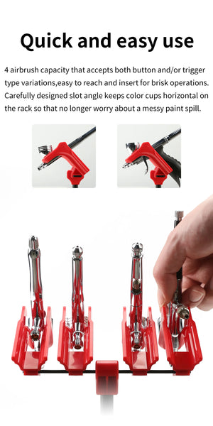 DSPIAE 4-Slot Airbrush Rack PT-AR - A-Z Toy Hobby