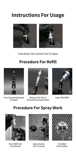 DSPIAE Chrome Silver Refill for Markers CR-10 10ml - A-Z Toy Hobby