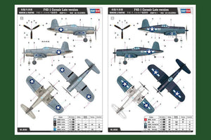 Hobby Boss 80382 F4U-1 Corsair Late 1/48 Model Kit - A-Z Toy Hobby