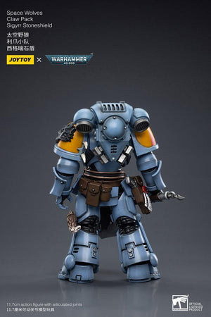 Joy Toy Warhammer 40K Space Wolves Claw Pack Sigyrr Stoneshield 1/18 Action Figure - A-Z Toy Hobby