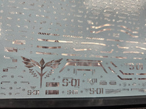 Delpi Holo Silver Water Decal For MG Sazabi - A-Z Toy Hobby