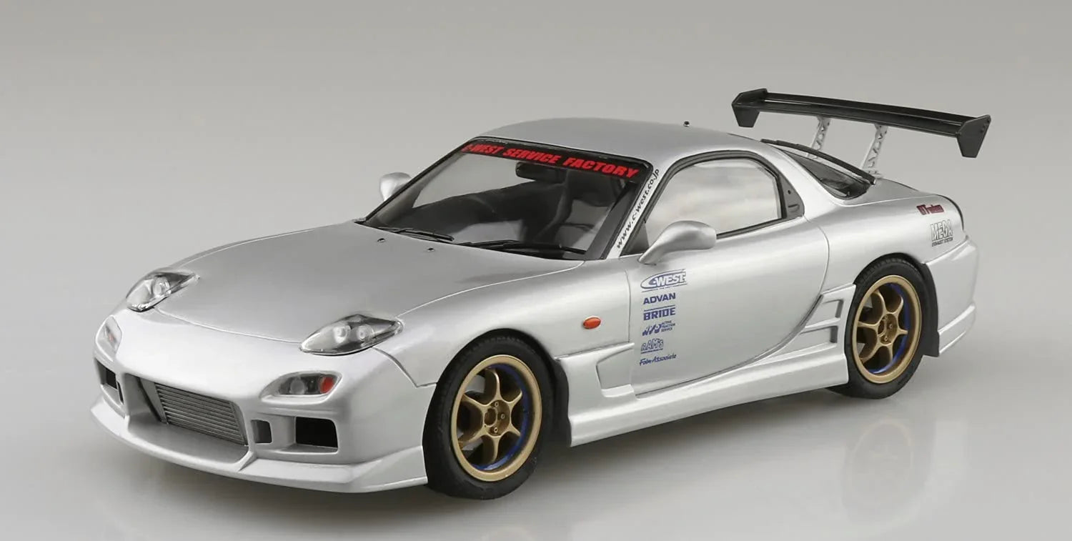 Aoshima 06302 Mazda 1999 C-West FD3S RX-7 1/24 Model Kit - A-Z Toy Hobby