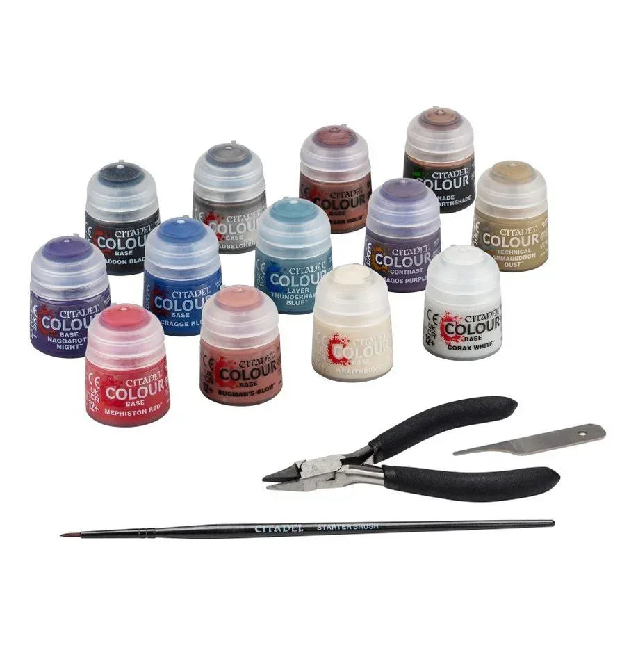 Games Workshop Warhammer 40,000: Paints + Tools Set 60-12 - A-Z Toy Hobby