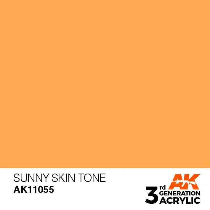 AK Interactive AK11055 3G Sunny Skin Tone Acrylic Paint 17ml - A-Z Toy Hobby
