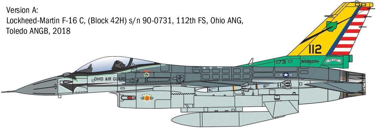 Italeri 2825 Lockheed Martin F-16C Fighting Falcon 1/48 Model Kit - A-Z Toy Hobby