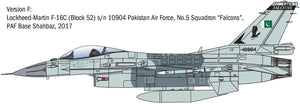 Italeri 2825 Lockheed Martin F-16C Fighting Falcon 1/48 Model Kit - A-Z Toy Hobby