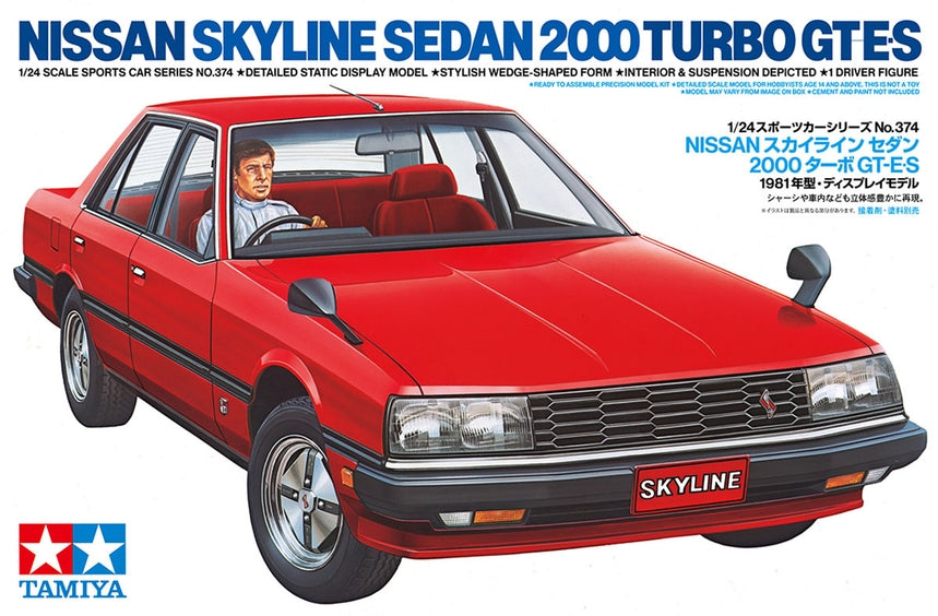 Tamiya 24374 Nissan Skyline Sedan 2000 Turbo Gt-E * S 1/24 Model