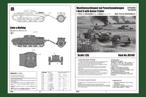 Hobby Boss 80146 Munitionsschlepper auf Panzerkampfwagen I ausf A with Ammo Trailer 1/35 Model Kit - A-Z Toy Hobby