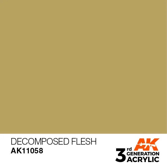 AK Interactive AK11058 3G Decomposed Flesh Acrylic Paint 17ml - A-Z Toy Hobby