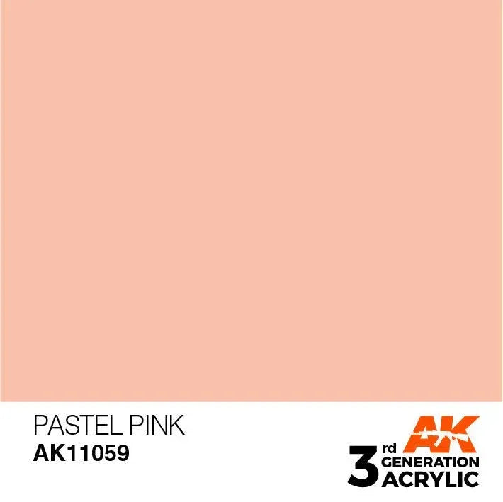 AK Interactive AK11059 3G Pastel Pink Acrylic Paint 17ml - A-Z Toy Hobby