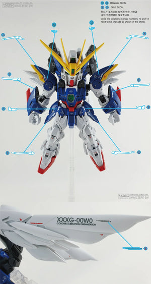 Delpi Water Decal For MGSD Wing Zero EW - A-Z Toy Hobby