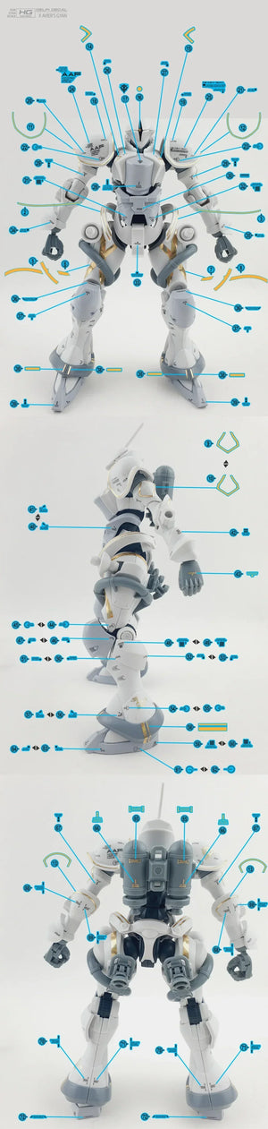 Delpi Water Decal For HGGQX Xavier's Gyan Hakuji - A-Z Toy Hobby