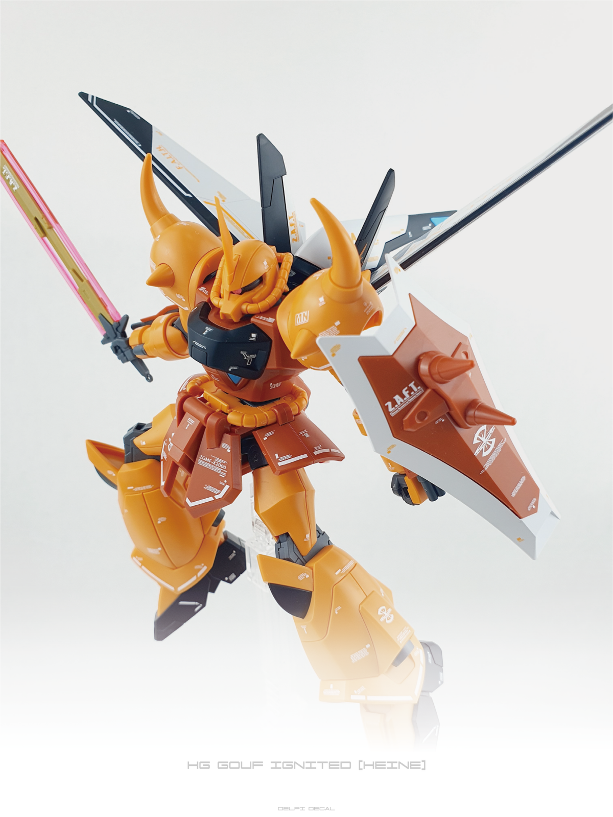 Delpi Water Decal For HG Gouf Ignited (Heine Westenfluss Custom)