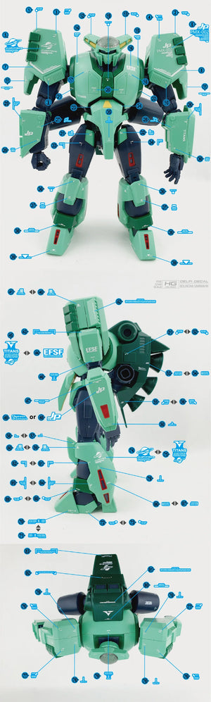 Delpi Water Decal For HG Bolinoak-Sammahn - A-Z Toy Hobby