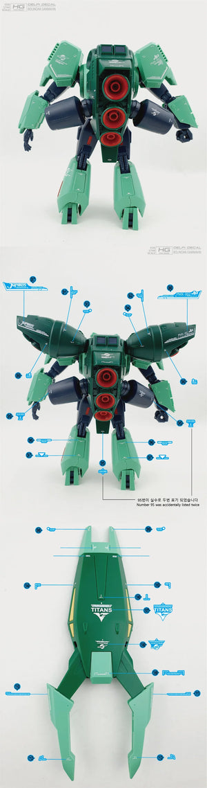 Delpi Water Decal For HG Bolinoak-Sammahn - A-Z Toy Hobby