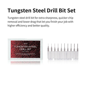 DSPIAE Aluminum Chuck Hand Drill Set with 10 Tungsten Drill Bits AT-VHDS - A-Z Toy Hobby