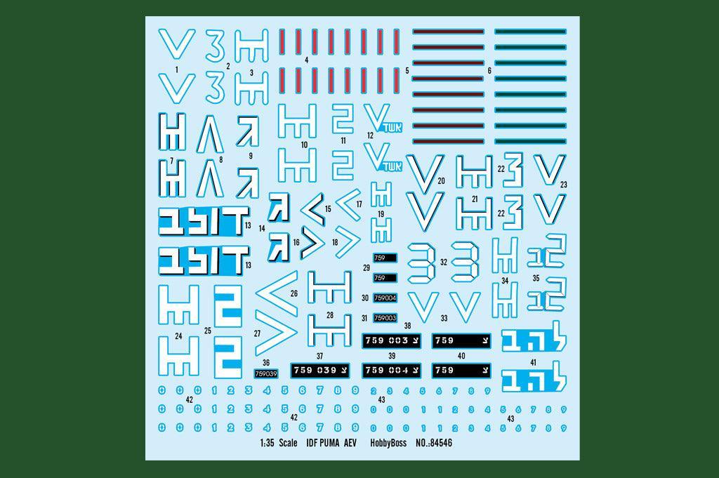 Hobby Boss 84546 IDF Puma AEV 1/35 Model Kit - A-Z Toy Hobby