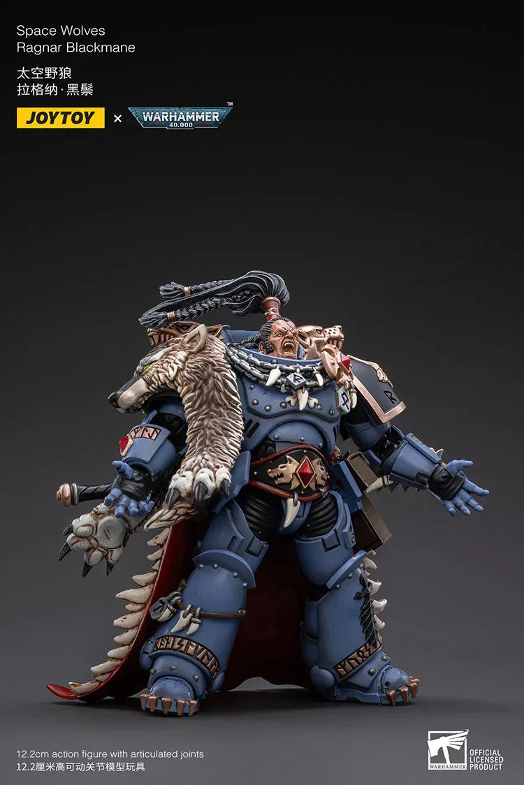 Joy Toy Warhammer Space Wolves Ragnar Blackmane 1/18 Action Figure - A-Z Toy Hobby