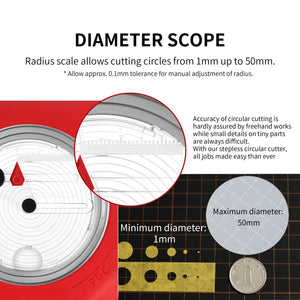 DSPIAE Integral Stepless Circular Cutter PT-C - A-Z Toy Hobby