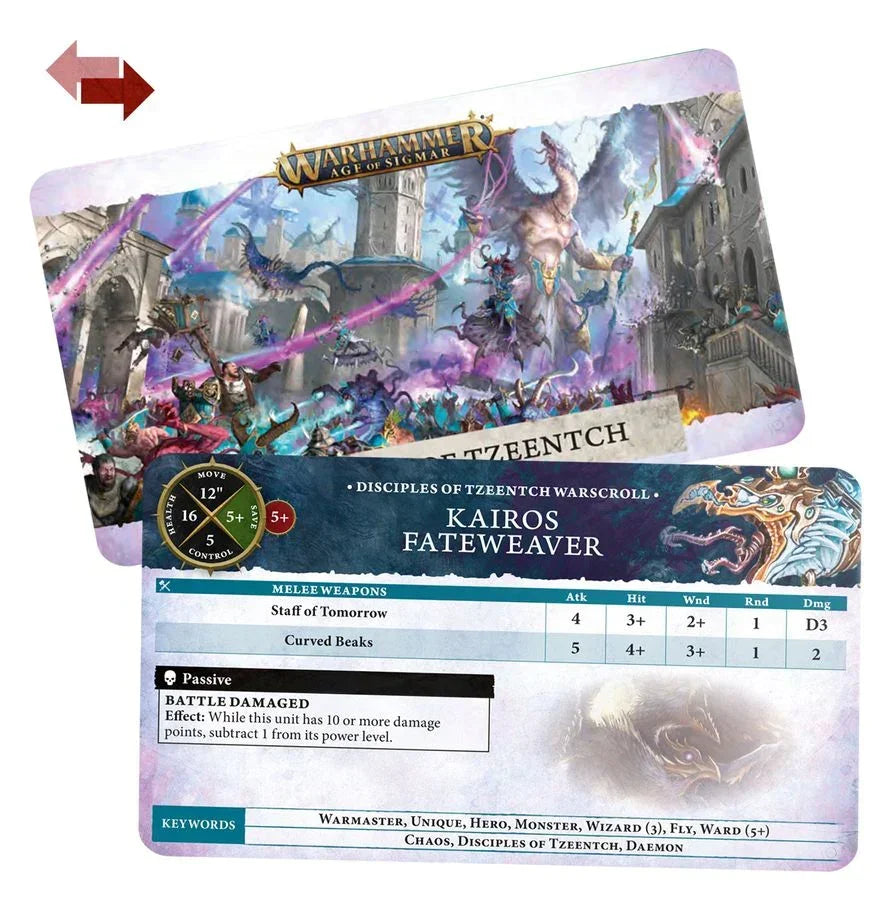 Warhammer Age of Sigmar Warscroll Cards: Disciples of Tzeentch 83-46