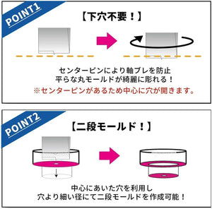 GodHand Spin Mold Blade with Pilot Pin Set of 5 1mm-3mm GH-CSB-1-3 - A-Z Toy Hobby