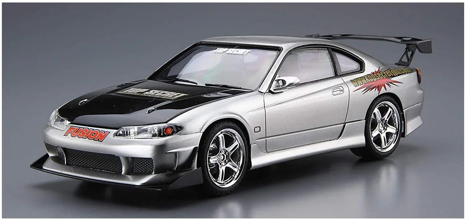Aoshima 05874 Nissan 1999 Topsecret S15 Silvia 1/24 Model Kit - A-Z Toy Hobby