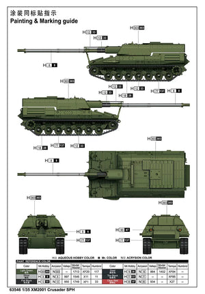 iLoveKit 63546 XM2001 Crusader SPH 1/35 Model Kit - A-Z Toy Hobby