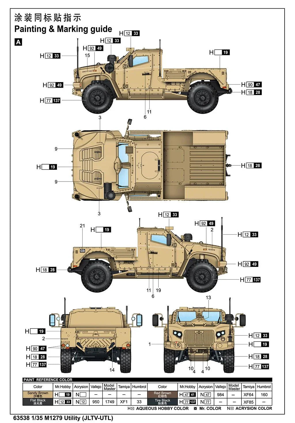 iLoveKit 63538 M1279 Utility (JLTV-UTL) 1/35 Model Kit - A-Z Toy Hobby