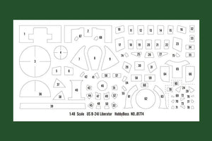 Hobby Boss 81774 US B-24J Liberator 1/48 Model Kit - A-Z Toy Hobby