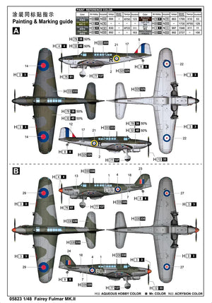 Trumpeter 05823 Fairey Fulmar Mk.II 1/48 Model Kit - A-Z Toy Hobby