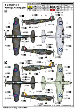 Trumpeter 05823 Fairey Fulmar Mk.II 1/48 Model Kit - A-Z Toy Hobby