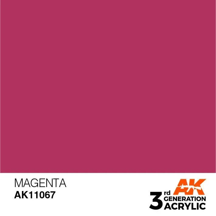 AK Interactive AK11067 3G Magenta Acrylic Paint 17ml - A-Z Toy Hobby