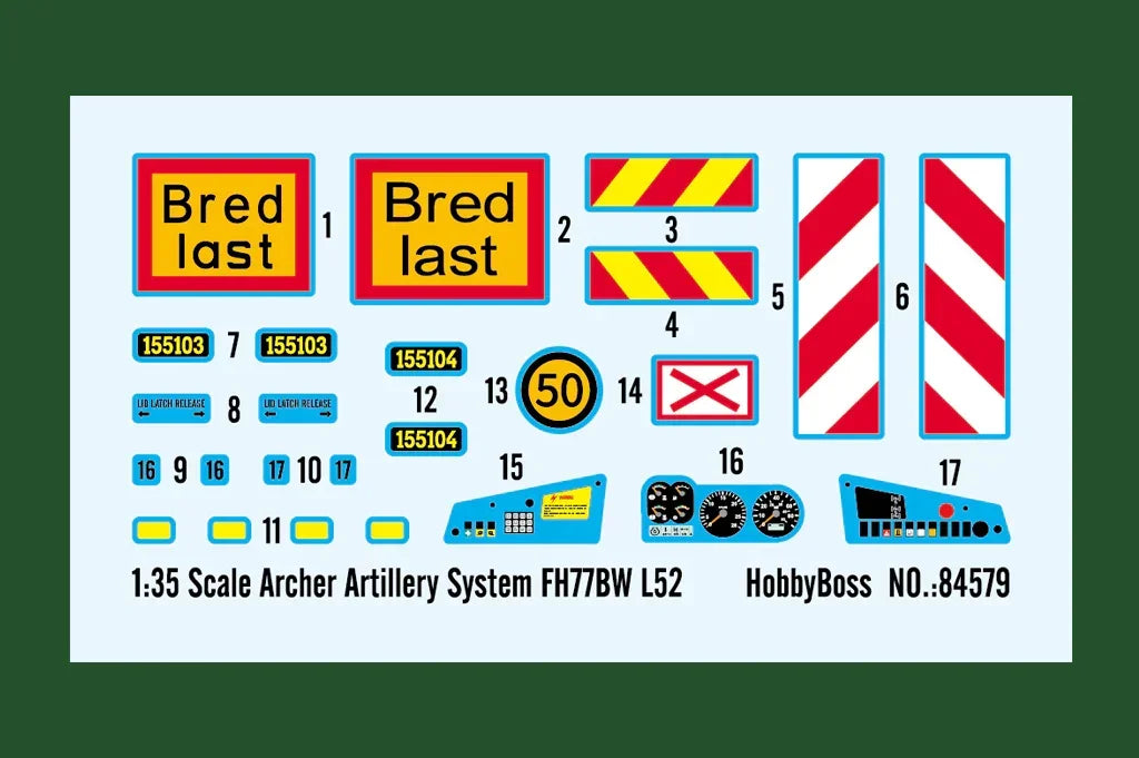 Hobby Boss 84579 Archer Artillery System FH77BW L52 1/35 Model Kit - A-Z Toy Hobby