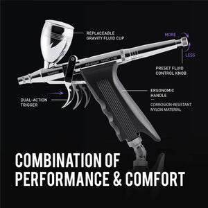 Gaahleri GHAD-68 Advanced 0.35mm & 0.5mm Trigger Type Airbrush - A-Z Toy Hobby