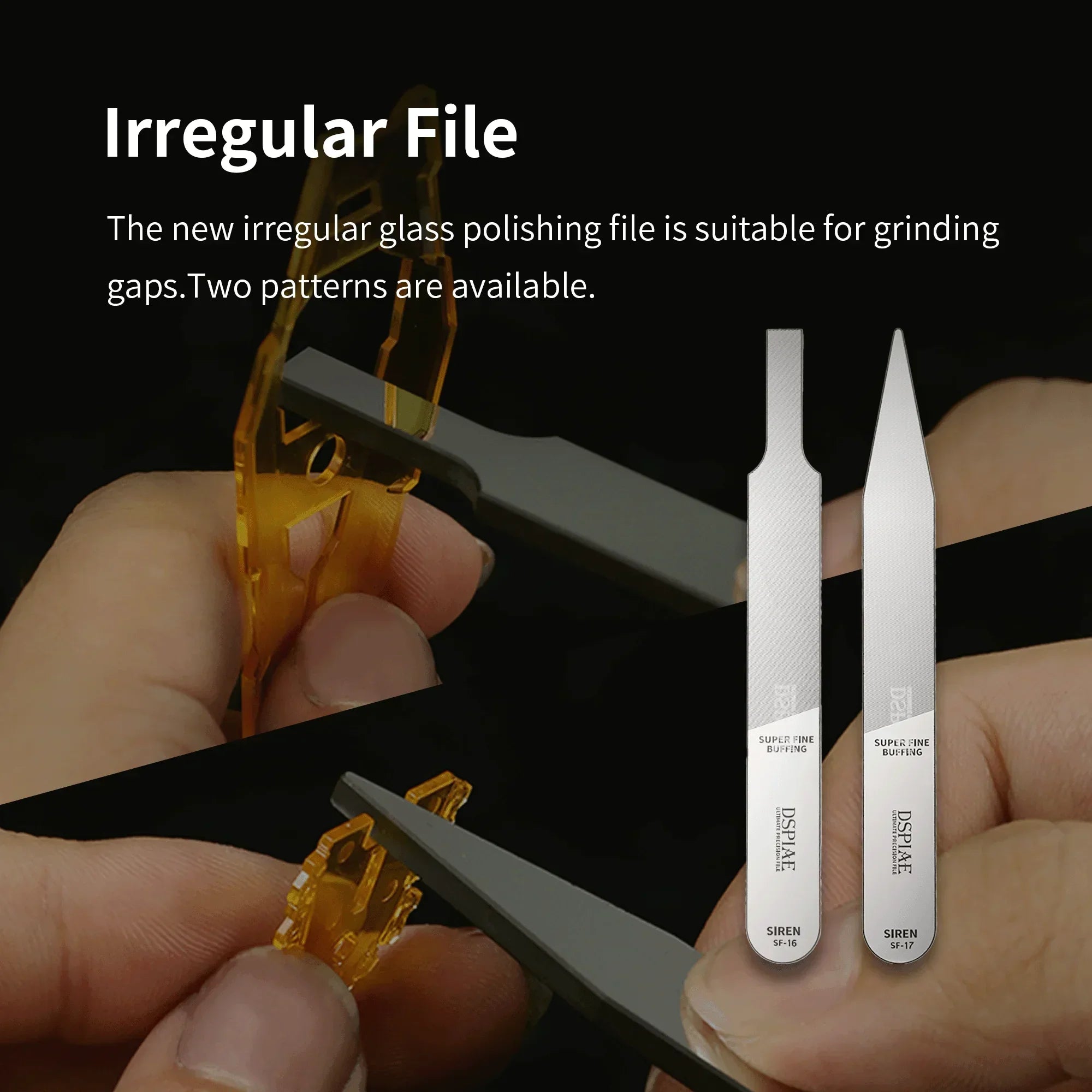DSPIAE Siren Irregular Pointed Precision Glass File #10000~#12000 SF-17 - A-Z Toy Hobby