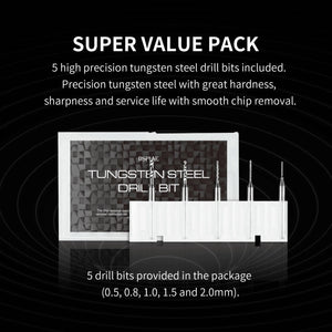 DSPIAE General Purpose Hand Drill Set With 0.5-2.0mm Tungsten Steel Drill Bit PT-HD - A-Z Toy Hobby