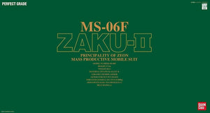 Bandai MS-06F Zaku II PG 1/60 Model Kit - A-Z Toy Hobby