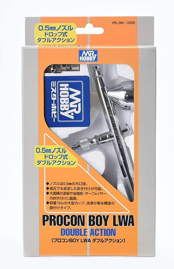 Mr. Hobby PS266 Mr. Procon Boy LWA Double Action 0.5mm Airbrush