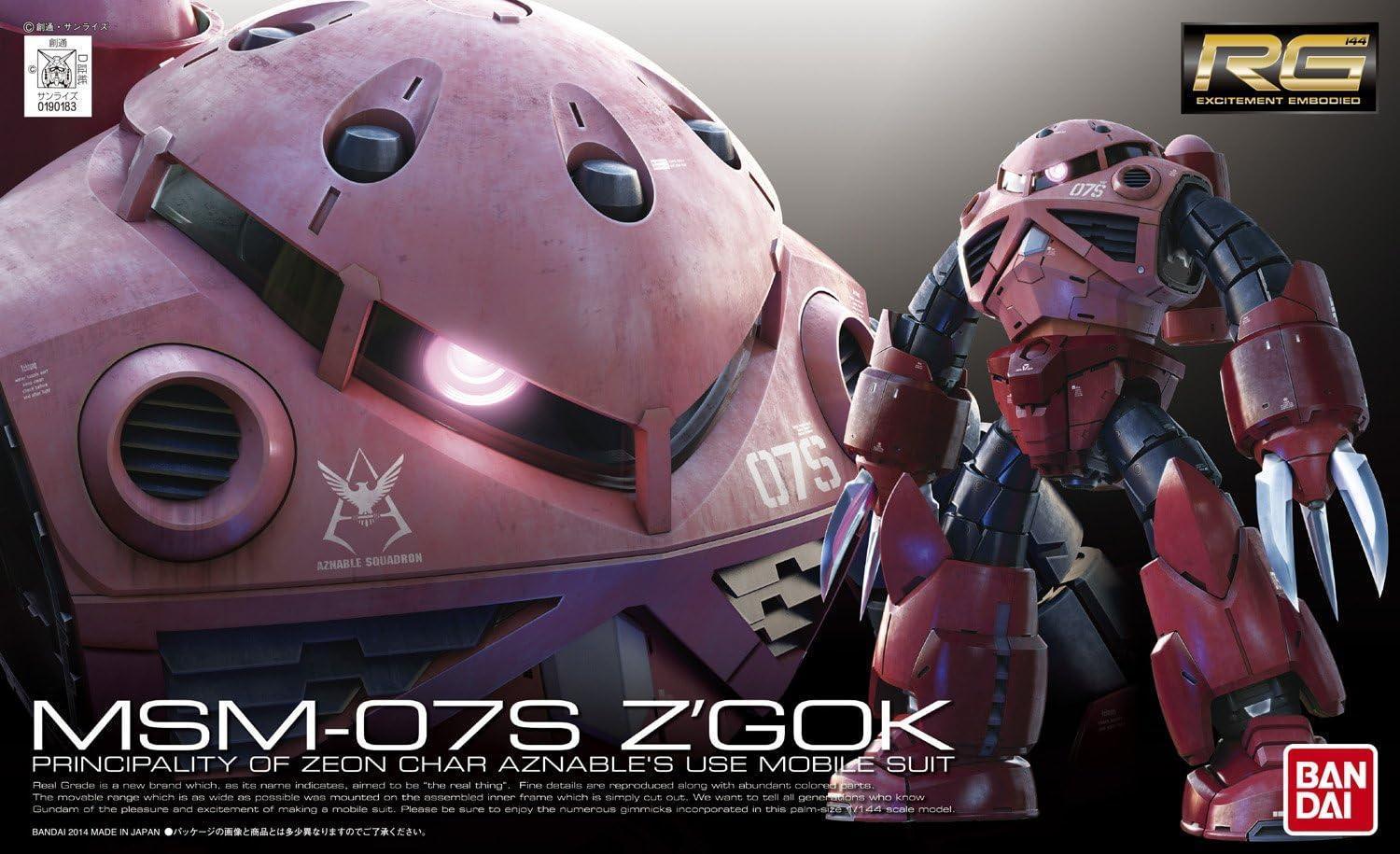 Bandai 16 MSM-07S Char's Z'Gok RG 1/144 Model Kit – A-Z Toy Hobby