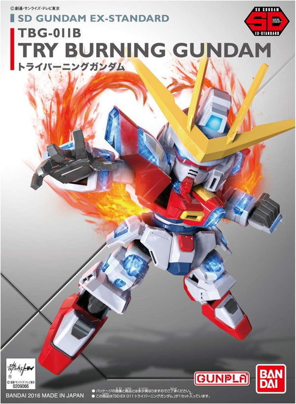 Bandai 011 Try Burning Gundam SD EX-Standard Model Kit - A-Z Toy Hobby
