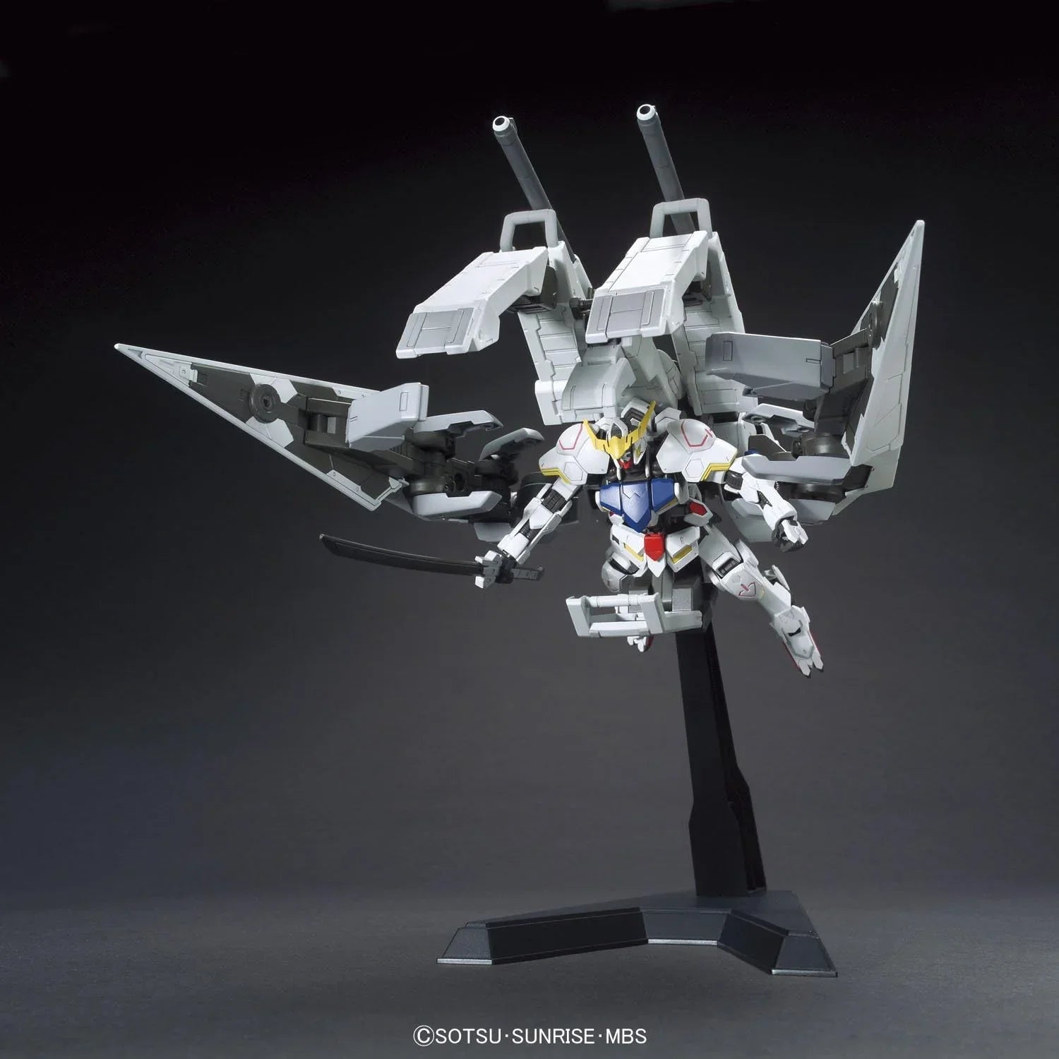 Bandai 007 Gundam Barbatos & Long Distance Transport Booster Kutan Type-III HG IBO 1/144 Model Kit - A-Z Toy Hobby