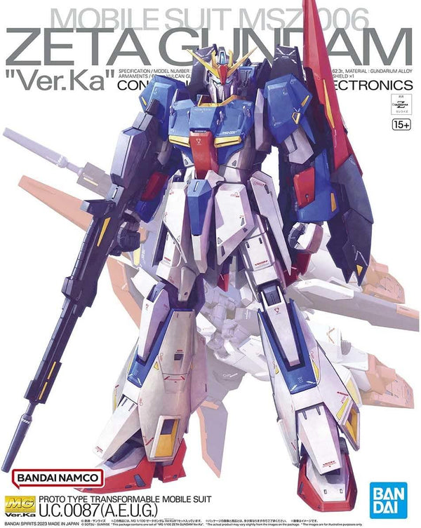 Bandai Zeta Gundam Ver. Ka MG 1/100 Model Kit - A-Z Toy Hobby
