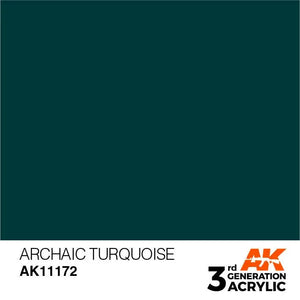 AK Interactive AK11172 3G Archaic Turquoise Acrylic Paint 17ml - A-Z Toy Hobby