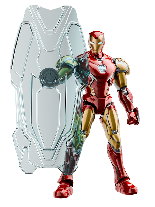 Blokees Marvel Infinity Saga CC01-EX Iron Man MK85 EX Champion Class Model Kit - A-Z Toy Hobby