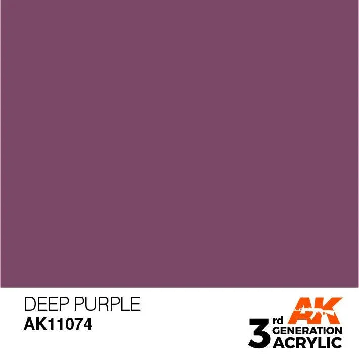 AK Interactive AK11074 3G Deep Purple Acrylic Paint 17ml - A-Z Toy Hobby