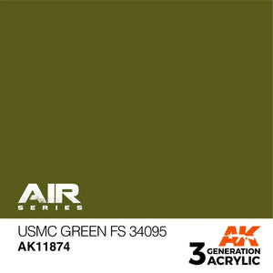 AK Interactive AK11874 3G Air USMC Green FS 34095 Paint 17ml - A-Z Toy Hobby