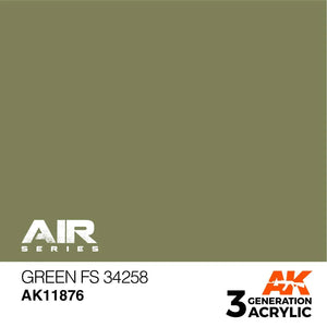 AK Interactive AK11876 3G Air Green FS 34258 Paint 17ml - A-Z Toy Hobby