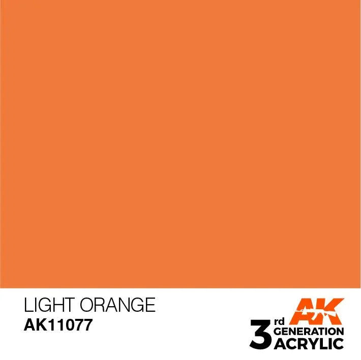 AK Interactive AK11077 3G Light Orange Acrylic Paint 17ml - A-Z Toy Hobby