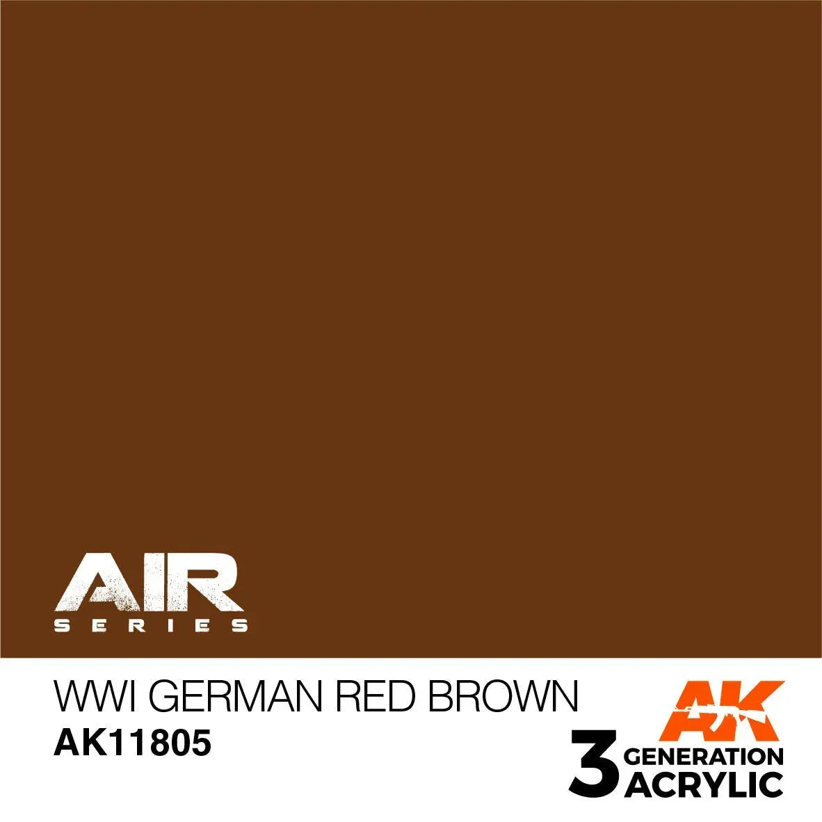 AK Interactive AK11805 3G Air WWI German Red Brown Paint 17ml - A-Z Toy Hobby